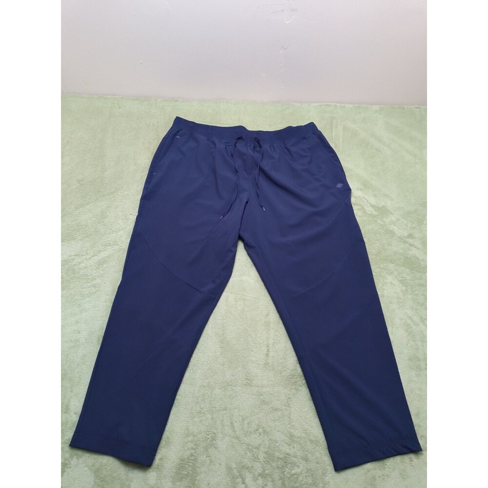Zelos Flex Jogger Pants Mens Navy Blue Elastic Waist Drawstring Size XXL